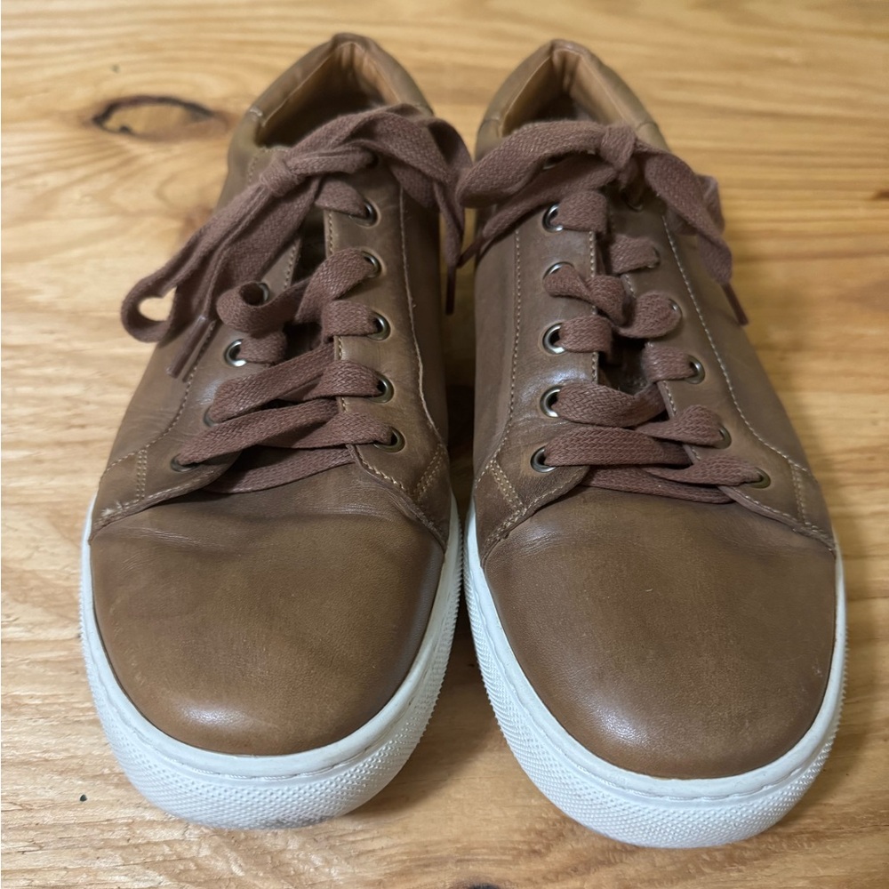 Peter Millar Crown Street Sneakers Men Size 11 M Brown Leather Casual Shoes